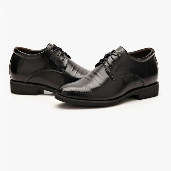 NEW Men’s Elevator Black Oxford Dress Shoes