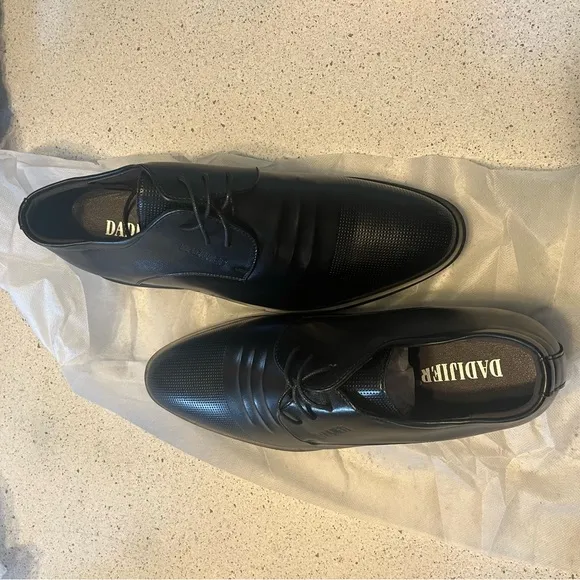 NEW Men’s Elevator Black Oxford Dress Shoes