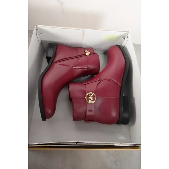New Michael Kors Carmen Ankle Bootie Boot Shoe Women’s Sz 7.5 Mulberry 1687-19