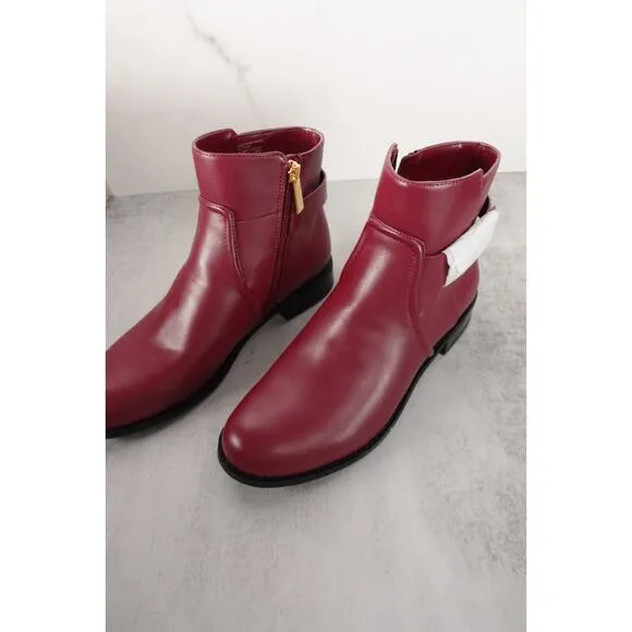 New Michael Kors Carmen Ankle Bootie Boot Shoe Women’s Sz 7.5 Mulberry 1687-19