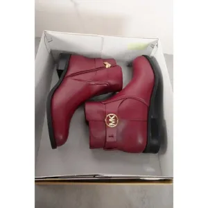 New Michael Kors Carmen Ankle Bootie Boot Shoe Women’s Sz 7.5 Mulberry 1687-19