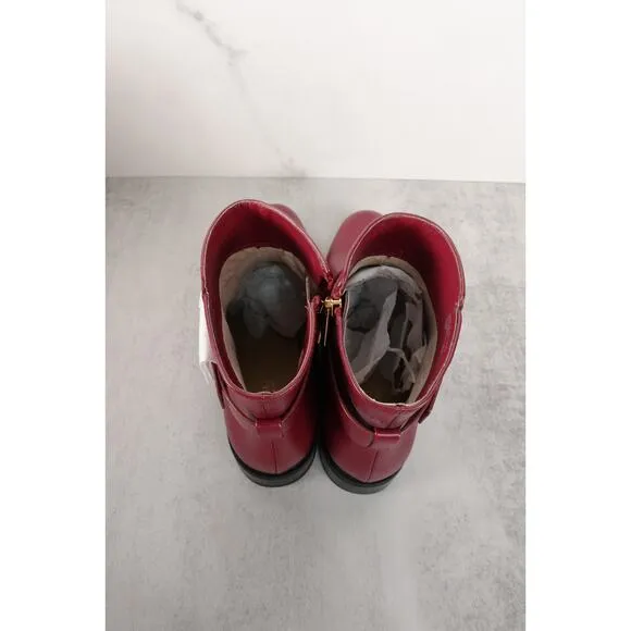 New Michael Kors Carmen Ankle Bootie Boot Shoe Women’s Sz 7.5 Mulberry 1687-19