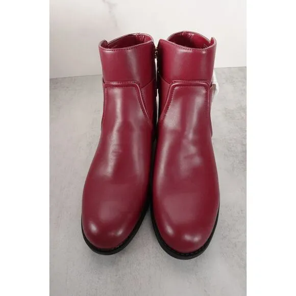 New Michael Kors Carmen Ankle Bootie Boot Shoe Women’s Sz 7.5 Mulberry 1687-19