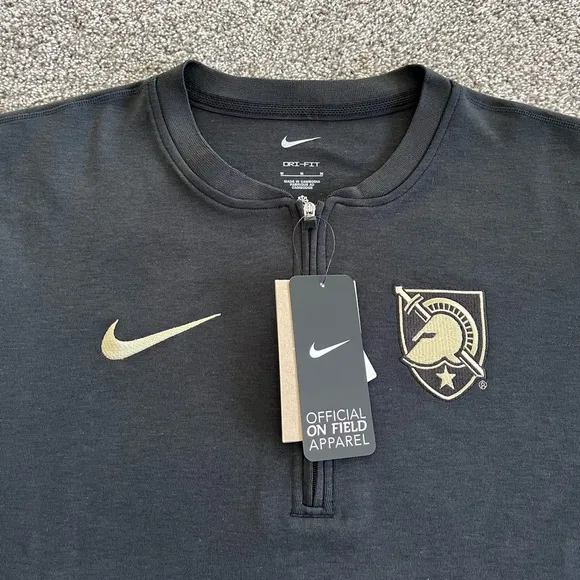 New Nike Dri-Fit Pullover Sweatshirt Jacket Army West Point Black Mens Sizes