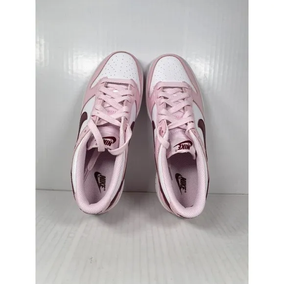 NEW Nike Dunk Low Pink Foam Red White GS CW1590-601