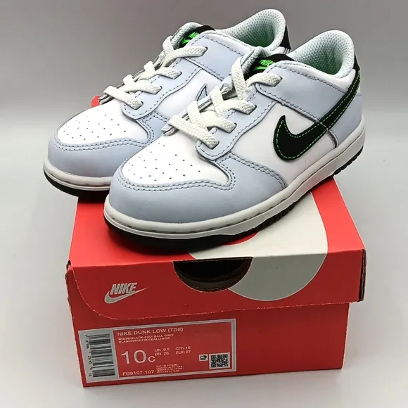 NEW Nike Dunk Low (TDE) Boys Shoes Various Sizes Football Grey