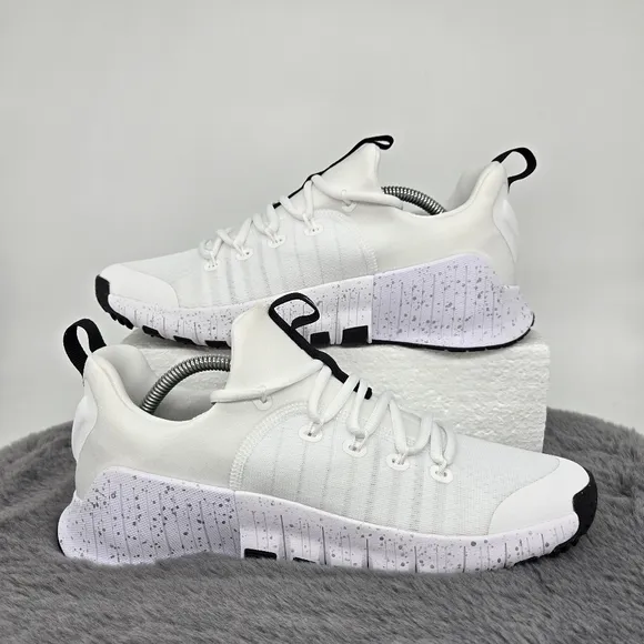 New Nike Free Metcon 6 'White Silver Black' Women's Workout Shoes Size 7