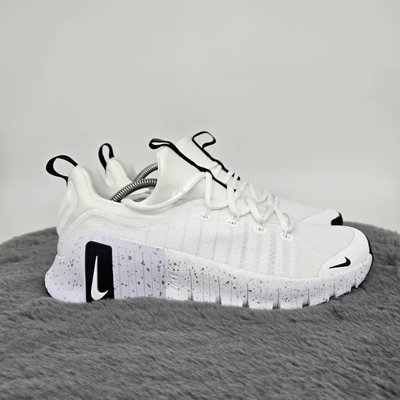 New Nike Free Metcon 6 'White Silver Black' Women's Workout Shoes Size 7