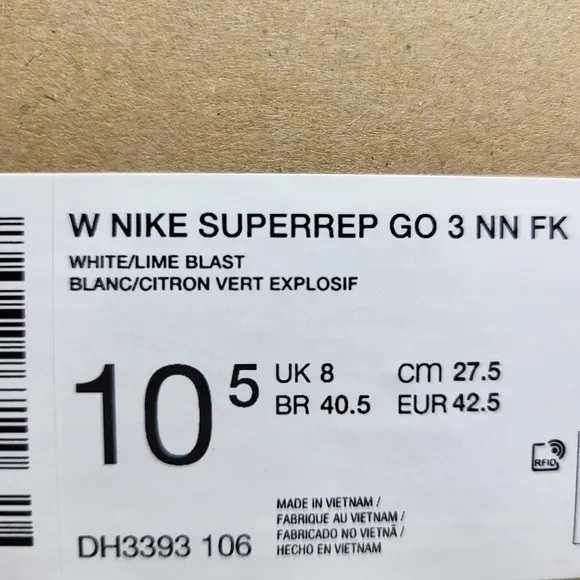 New Nike SuperRep Go 3 Flyknit Next Nature Women's Workout Shoes Size 10.5