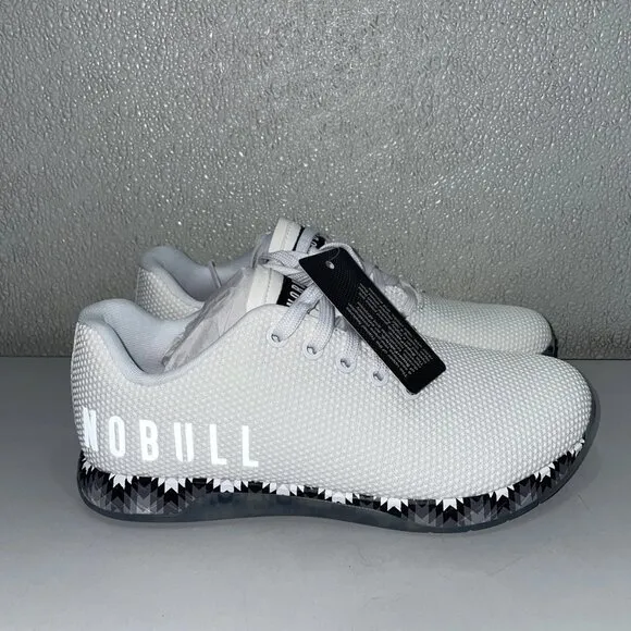 NEW NOBULL Outwork Training Shoes White Graphic M6 / W7.5 CrossFit Sneakers
