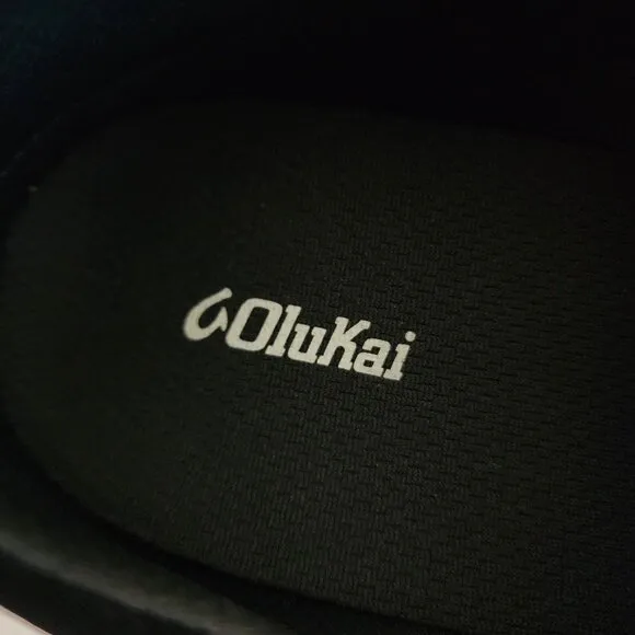 NEW Olukai KAHOLO Sneaker Black Tennis Shoes Womens 10