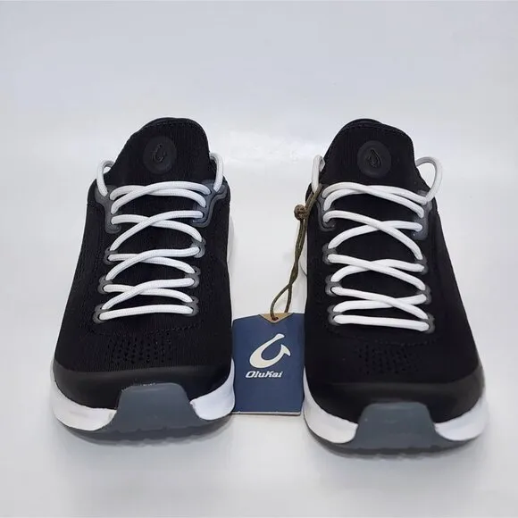 NEW Olukai KAHOLO Sneaker Black Tennis Shoes Womens 10