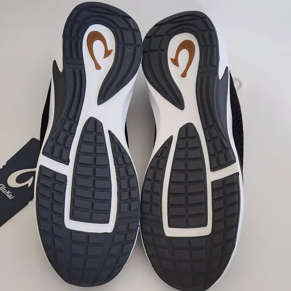 NEW Olukai KAHOLO Sneaker Black Tennis Shoes Womens 10
