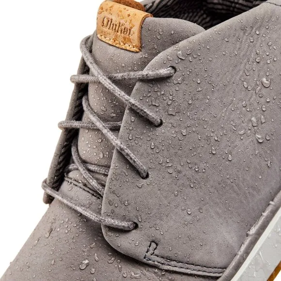 NEW OluKai Men's Papaku 'Ili Chukka Boots in Graphite Gray Sz 9.5 (9 1/2)
