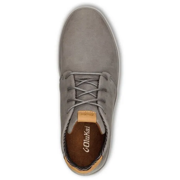 NEW OluKai Men's Papaku 'Ili Chukka Boots in Graphite Gray Sz 9.5 (9 1/2)