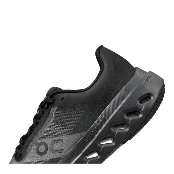 NEW ON RUNNING women's cloudsurfer next wide running shoes in black/eclipse
