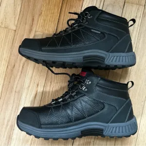 New Orthofeet Hunter men’s boots shoes black leather size 7.5 4E x-wide diabetic