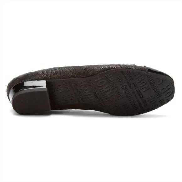 NEW ROS HOMMERSON tawnie low heeled shoes - wide width in brown lizard