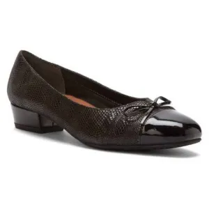NEW ROS HOMMERSON tawnie low heeled shoes - wide width in brown lizard