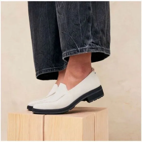 NEW Rothy's Shoes | Rothy's The Lug Loafer in Ivory Merino Wool Size 9