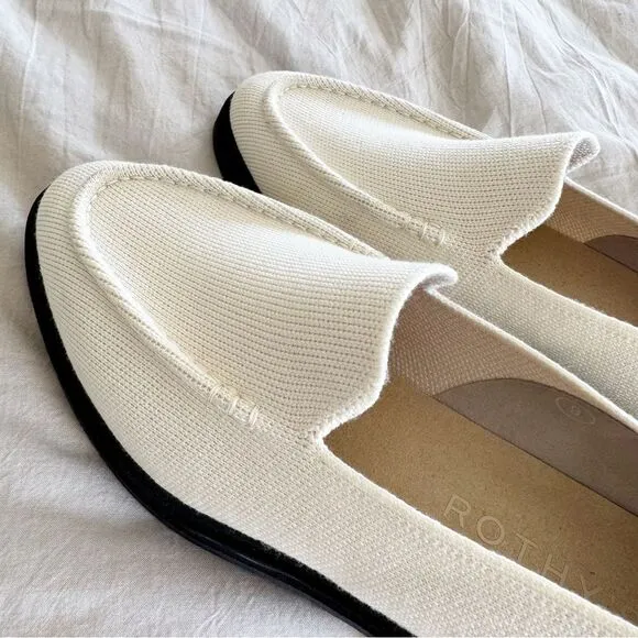 NEW Rothy's Shoes | Rothy's The Lug Loafer in Ivory Merino Wool Size 9