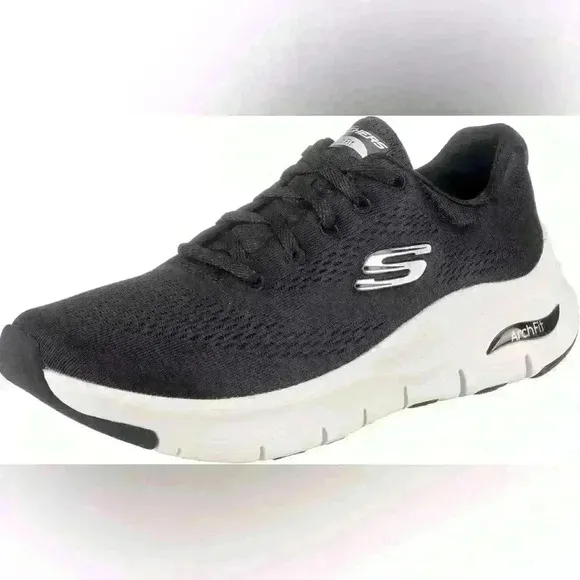 New! Skechers Arch Fit Women’s Black Sneakers Size 10 EU 40