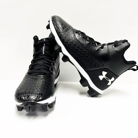NEW Under Armour Hammer Mid JR Football Cleats Shoes Kids Size 5.5