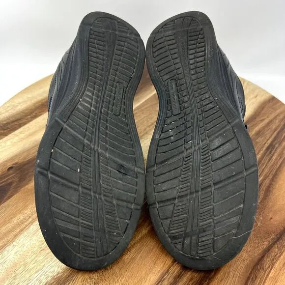 New Balance 577 DSL-2 Abzorb Shoes Men's 9 2E Wide Black Leather Hook and Loop