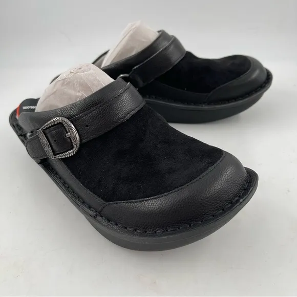 NIB! Alegria Women’s Seville Black Flex Clogs Mules Shoes - Size 7-7.5