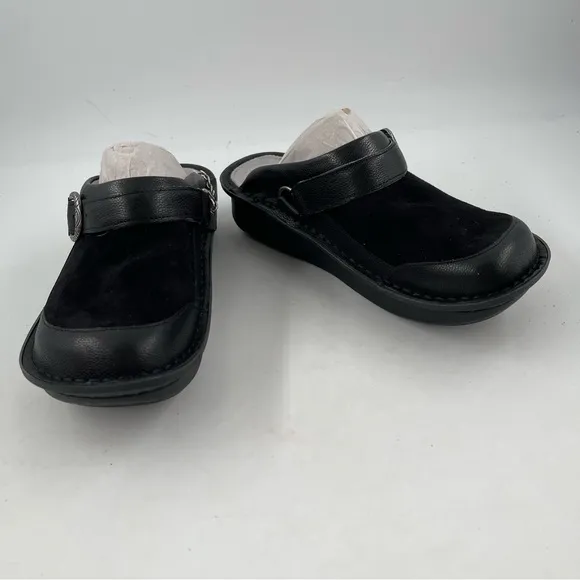 NIB! Alegria Women’s Seville Black Flex Clogs Mules Shoes - Size 7-7.5