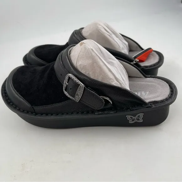 NIB! Alegria Women’s Seville Black Flex Clogs Mules Shoes - Size 7-7.5