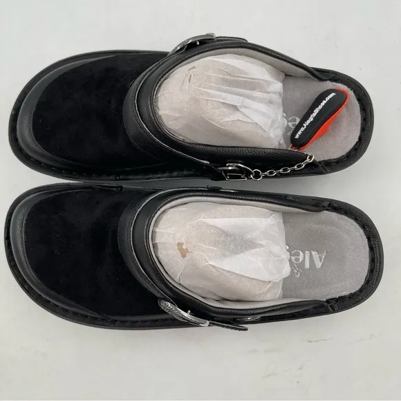 NIB! Alegria Women’s Seville Black Flex Clogs Mules Shoes - Size 7-7.5