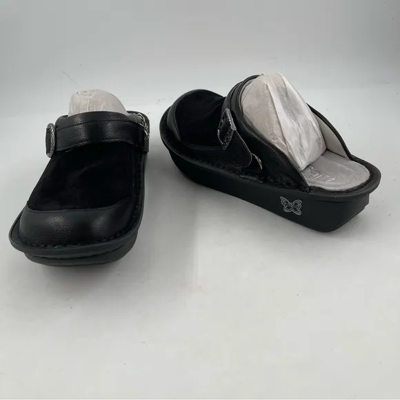 NIB! Alegria Women’s Seville Black Flex Clogs Mules Shoes - Size 7-7.5