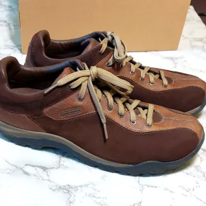 NIB Men's brown leather Columbia Amherst lace-up oxford shoes, size 14