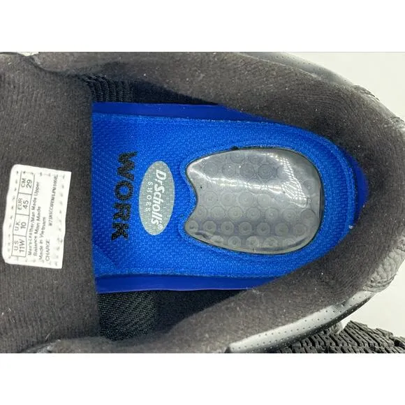 NIB New in‎ Box Dr Scholl's &quot;Charge&quot; Black Work Boots Slip and Oil Resistant 11W