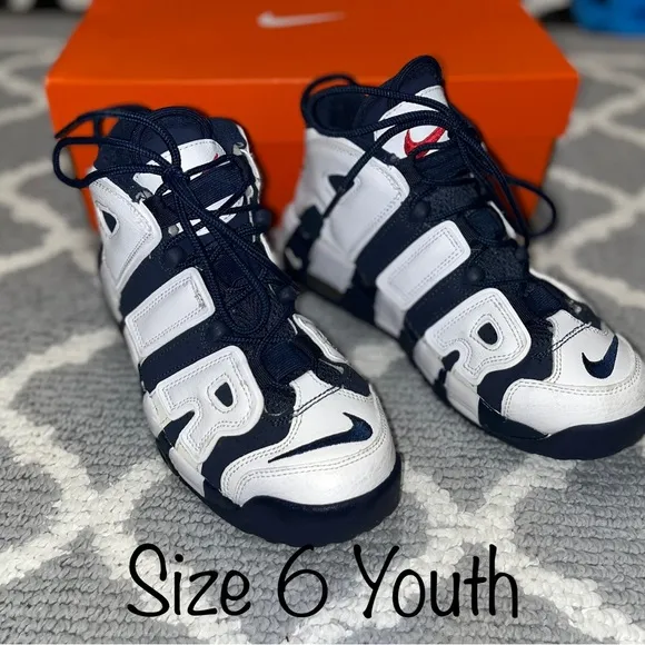 NIB- Nike Air More Uptempo- Size 6 Youth