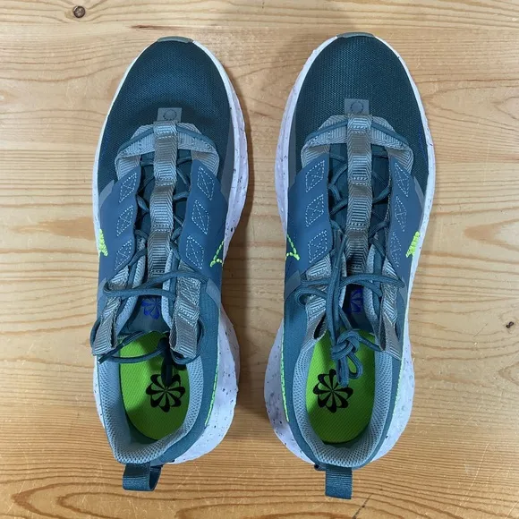 NIB Nike Men's Crater Impact SE Shoes# DJ6308 002Size Men’s 10green grey
