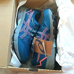 NIB Women's Asics Gel-Venture 8 Teal and coral sneaker shoes size 6