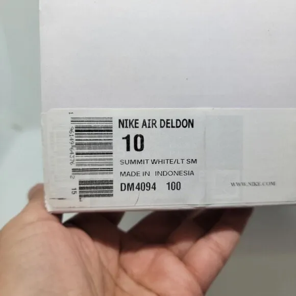 🤩NIKE AIR DELDON SUMMIT SZ 10 MEN'S SHOES WHITE-LIGHT SMOKE GREY DM4094-100 New