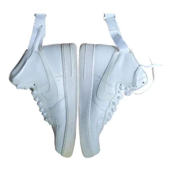 Nike Air Force 1 Mid 315123-111 Triple White Basketball Shoes Sneakers Size 11