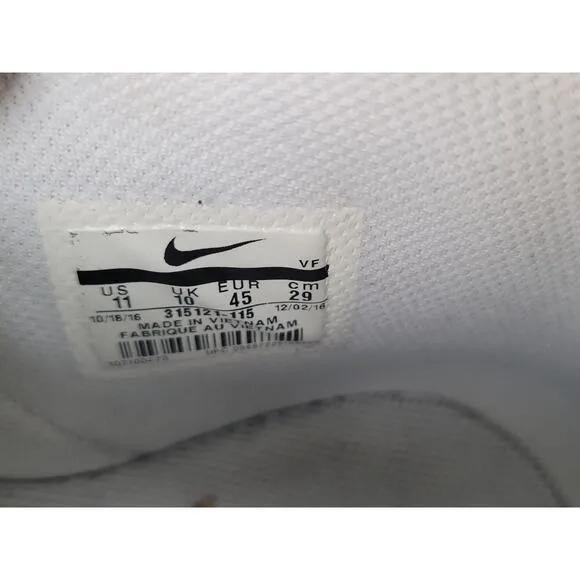 Nike Air Force 1 Mid 315123-111 Triple White Basketball Shoes Sneakers Size 11