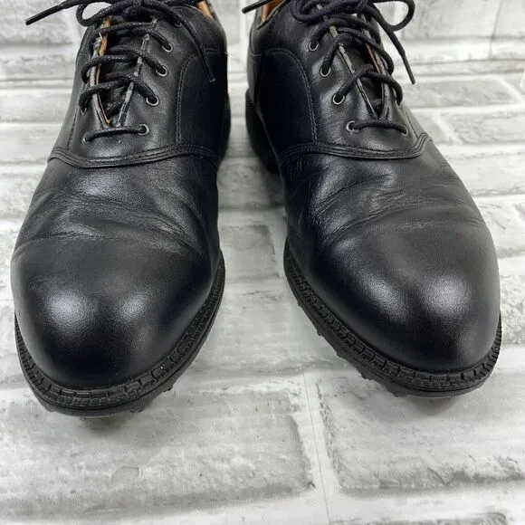 Nike Air Golf Kempshall Last Men's Size 9 Wide Black Leather Golf Shoes