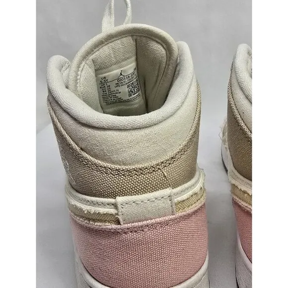 Nike Air Jordan 1 Mid Pastel Grind - Size 5.5 Youth