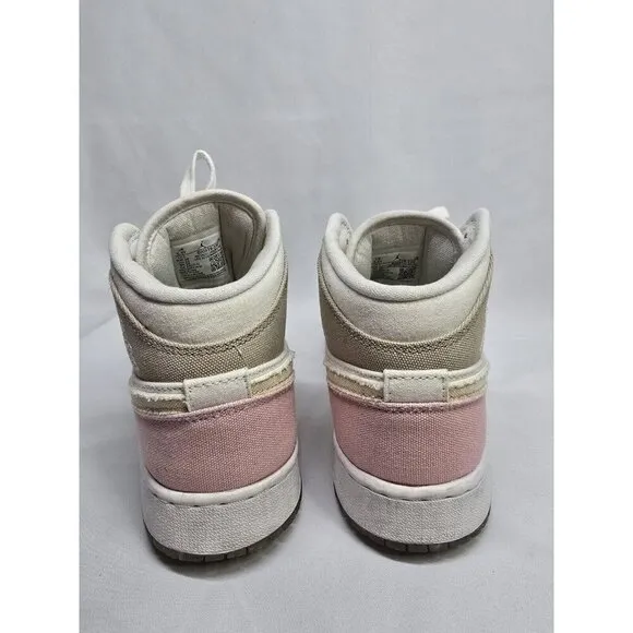 Nike Air Jordan 1 Mid Pastel Grind - Size 5.5 Youth