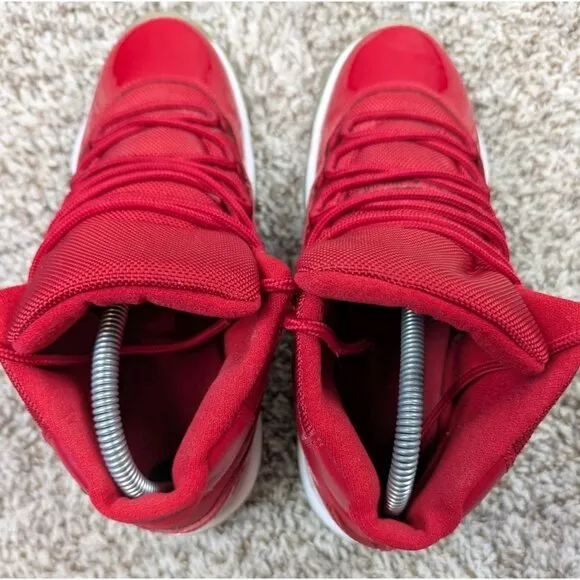 Nike Air Jordan 11 Win Like 96 Boys 7Y Red Basketball Shoes Sneakers 378038-623
