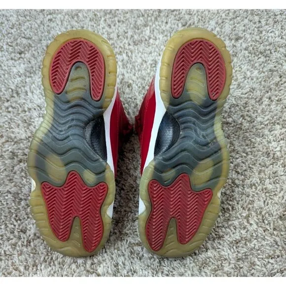 Nike Air Jordan 11 Win Like 96 Boys 7Y Red Basketball Shoes Sneakers 378038-623