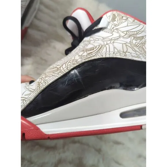 Nike Air Jordan DUB Zero ‎ DV1360-160 Size 6Y White/ True Red /Black
