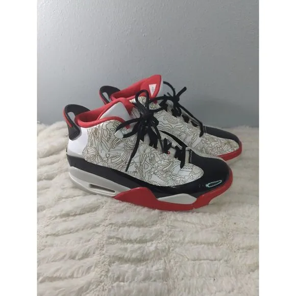 Nike Air Jordan DUB Zero ‎ DV1360-160 Size 6Y White/ True Red /Black