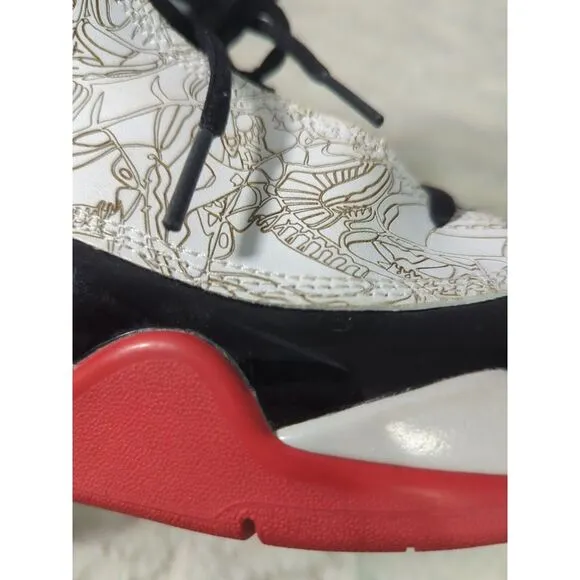 Nike Air Jordan DUB Zero ‎ DV1360-160 Size 6Y White/ True Red /Black