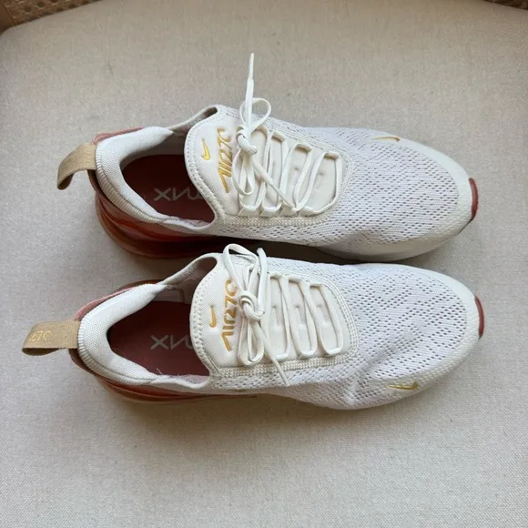 Nike Air Max 270 Cream Terra Blush Biege Brown Gold Khaki Running Shoes 9.5